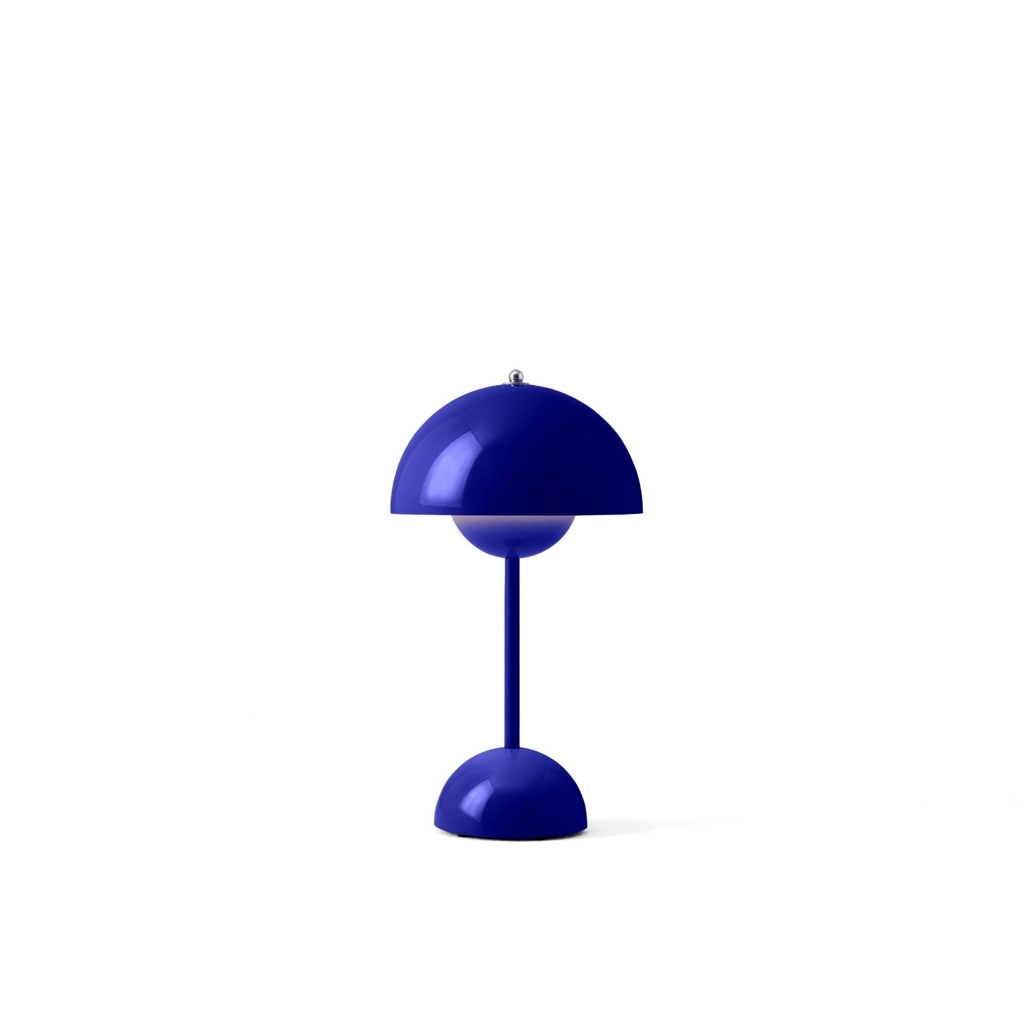 Flowerpot VP9 Lampe Portable Bleu Cobalt