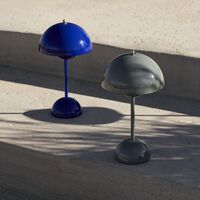 Flowerpot VP9 Bærbar Lampe Koboltblå