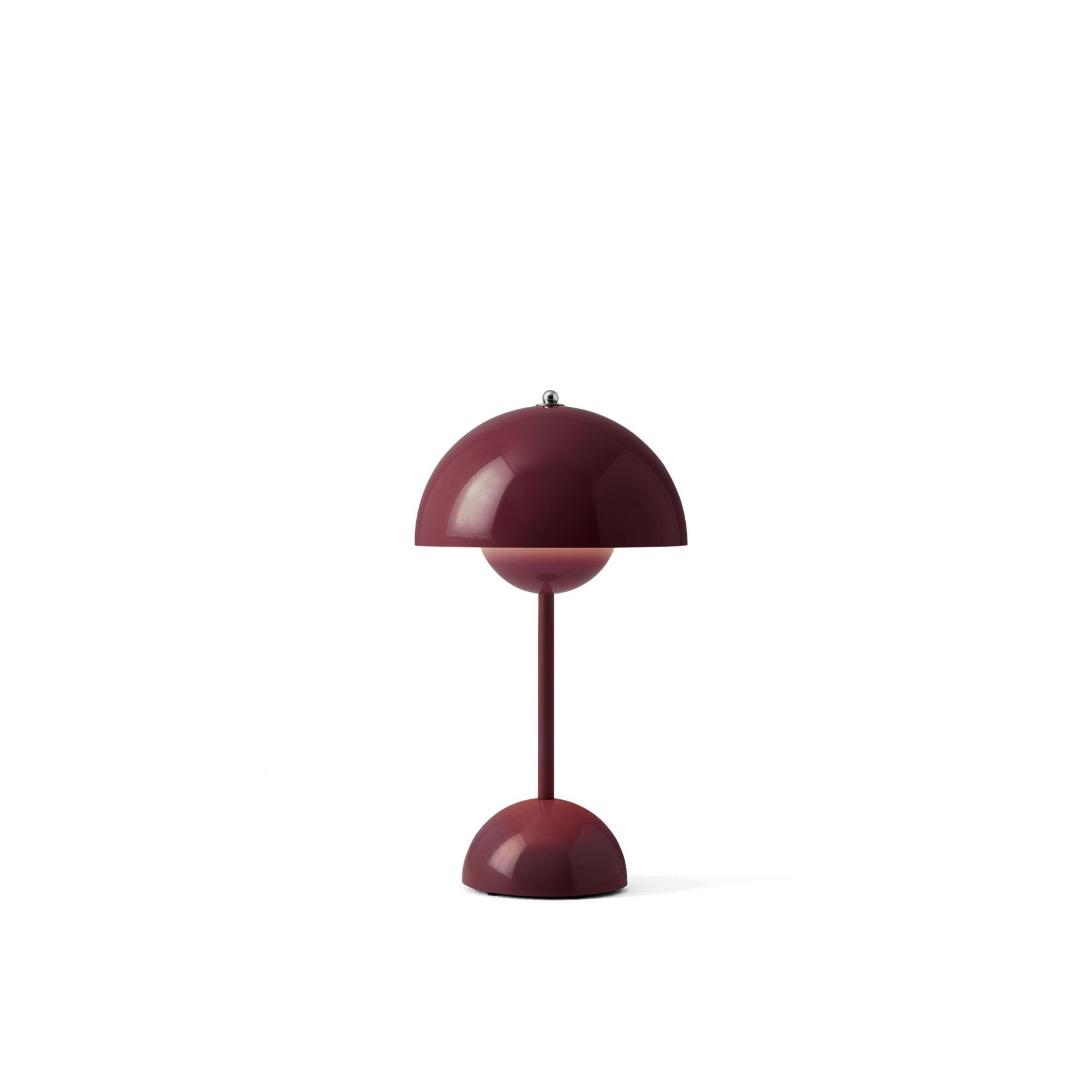Flowerpot VP9 Lampe Portative Prune Foncée