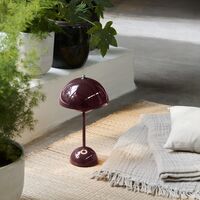 Flowerpot VP9 Tragbare Lampe, Dunkle Pflaume