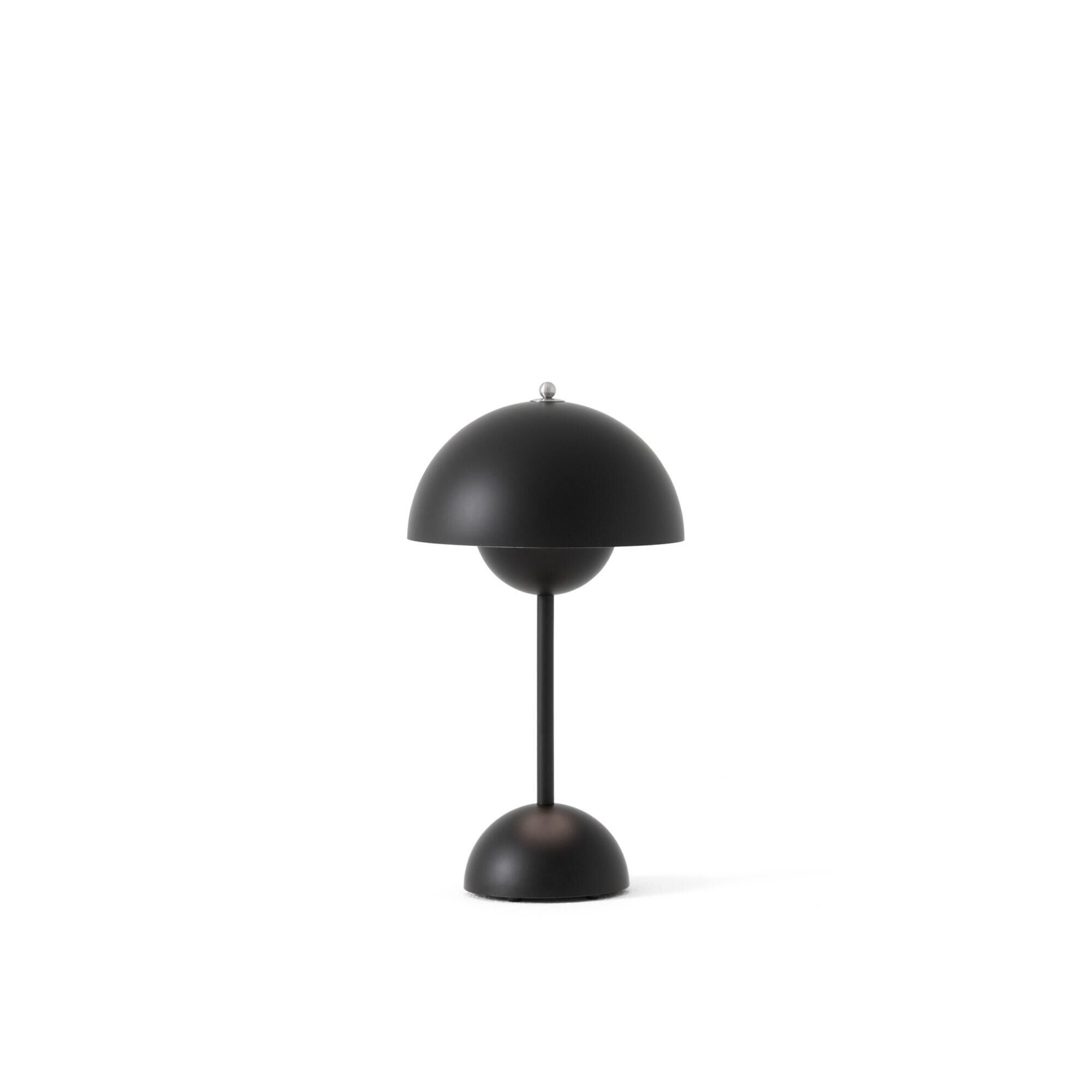 Flowerpot VP9 Lampe Portable Mat Noir