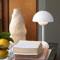 Flowerpot VP9 Draagbare Lamp Mat Wit