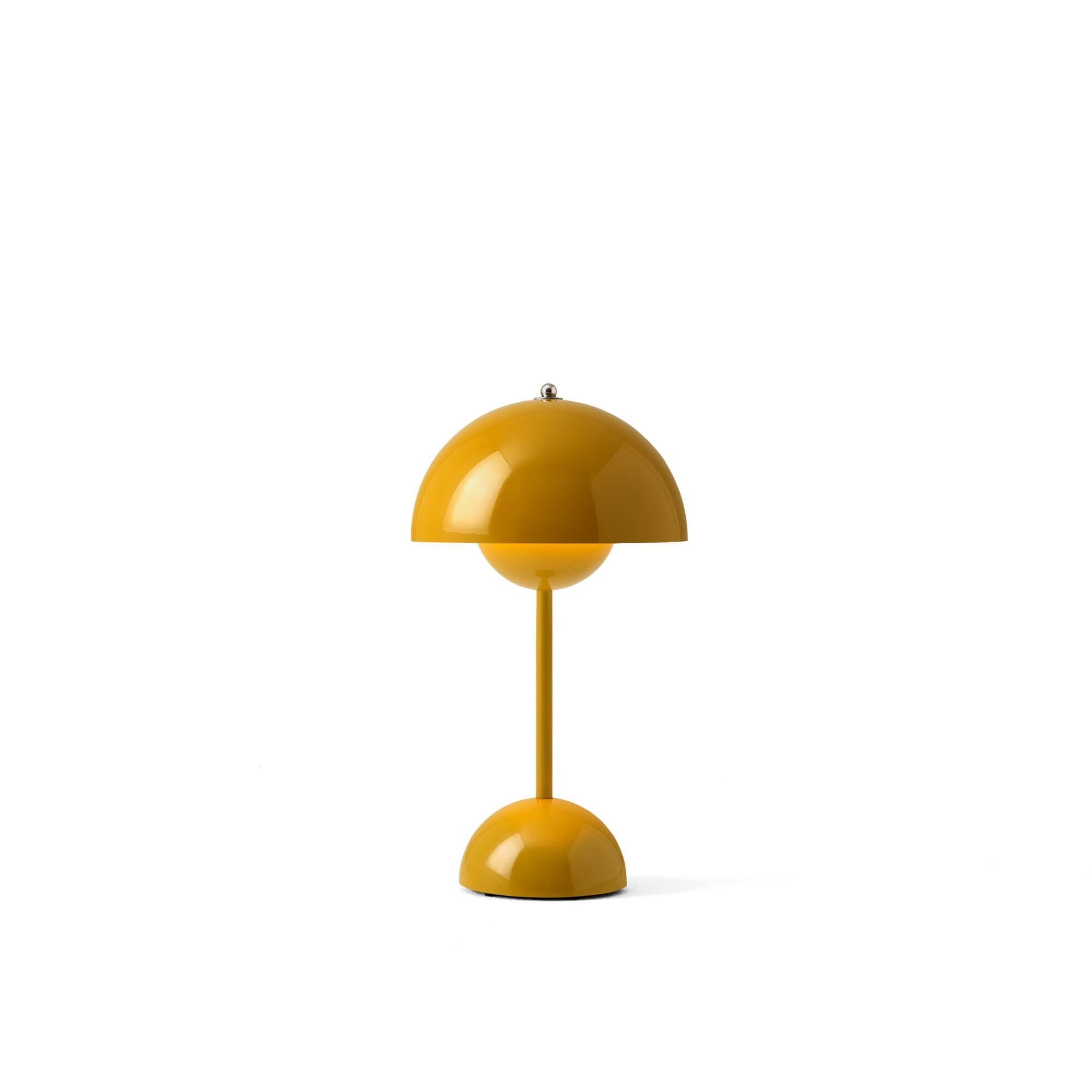 Flowerpot VP9 Lampe Portable Jaune Moutarde