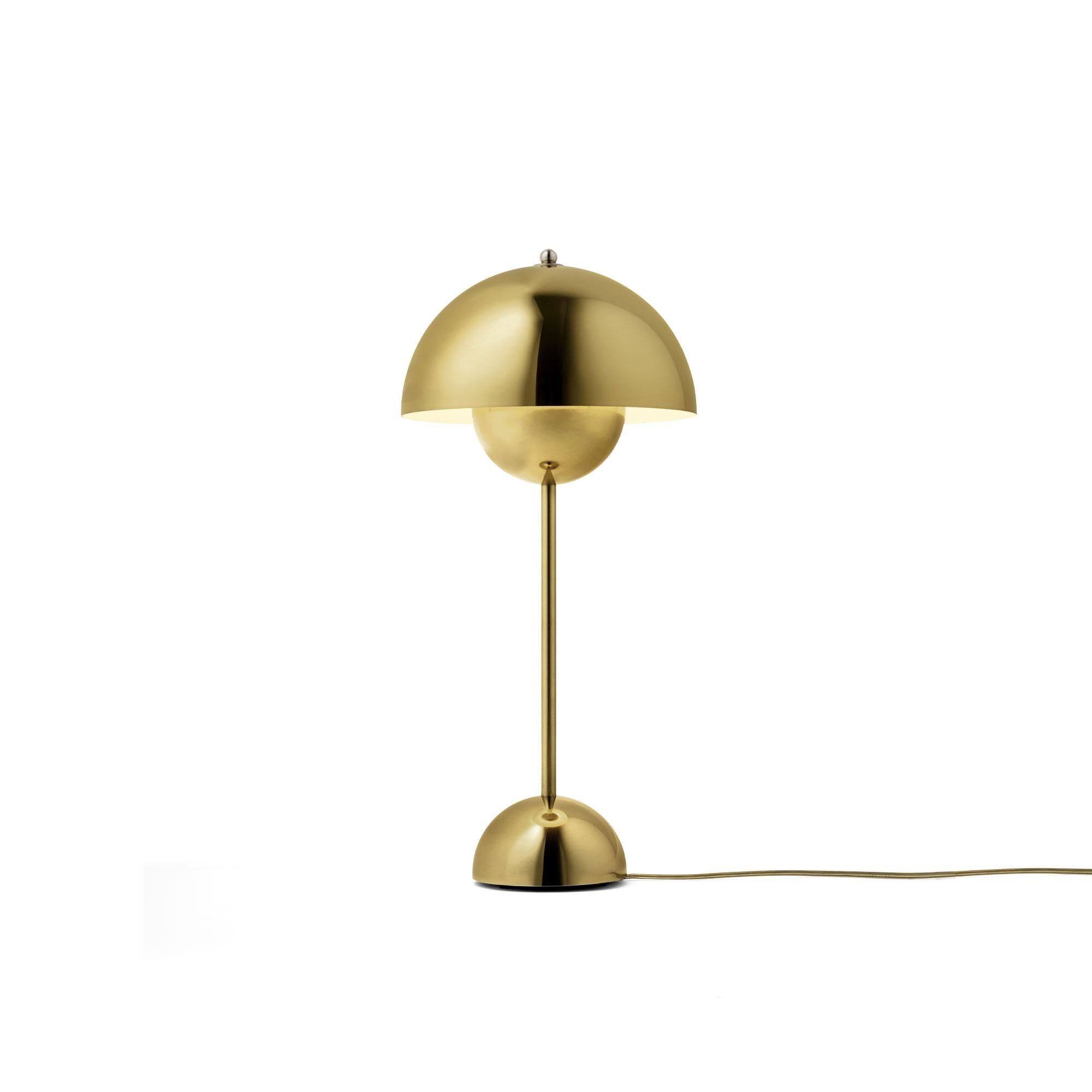 Flowerpot VP3 Bordslampa Polerad M&auml;ssing