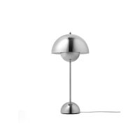 Flowerpot VP3 Tischlampe Poleret Stahl