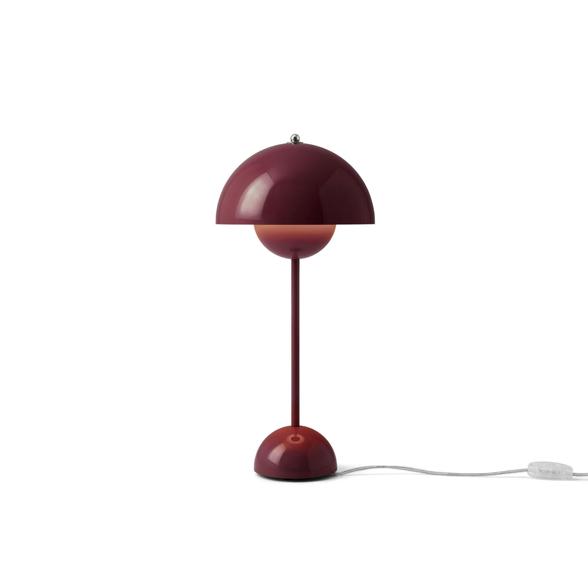 Flowerpot VP3 Tischlampe Dark Plum