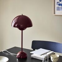 Flowerpot VP3 Pöytävalaisin Dark Plum