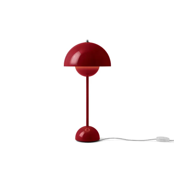 Flowerpot VP3 Table Lamp Vermilion Red