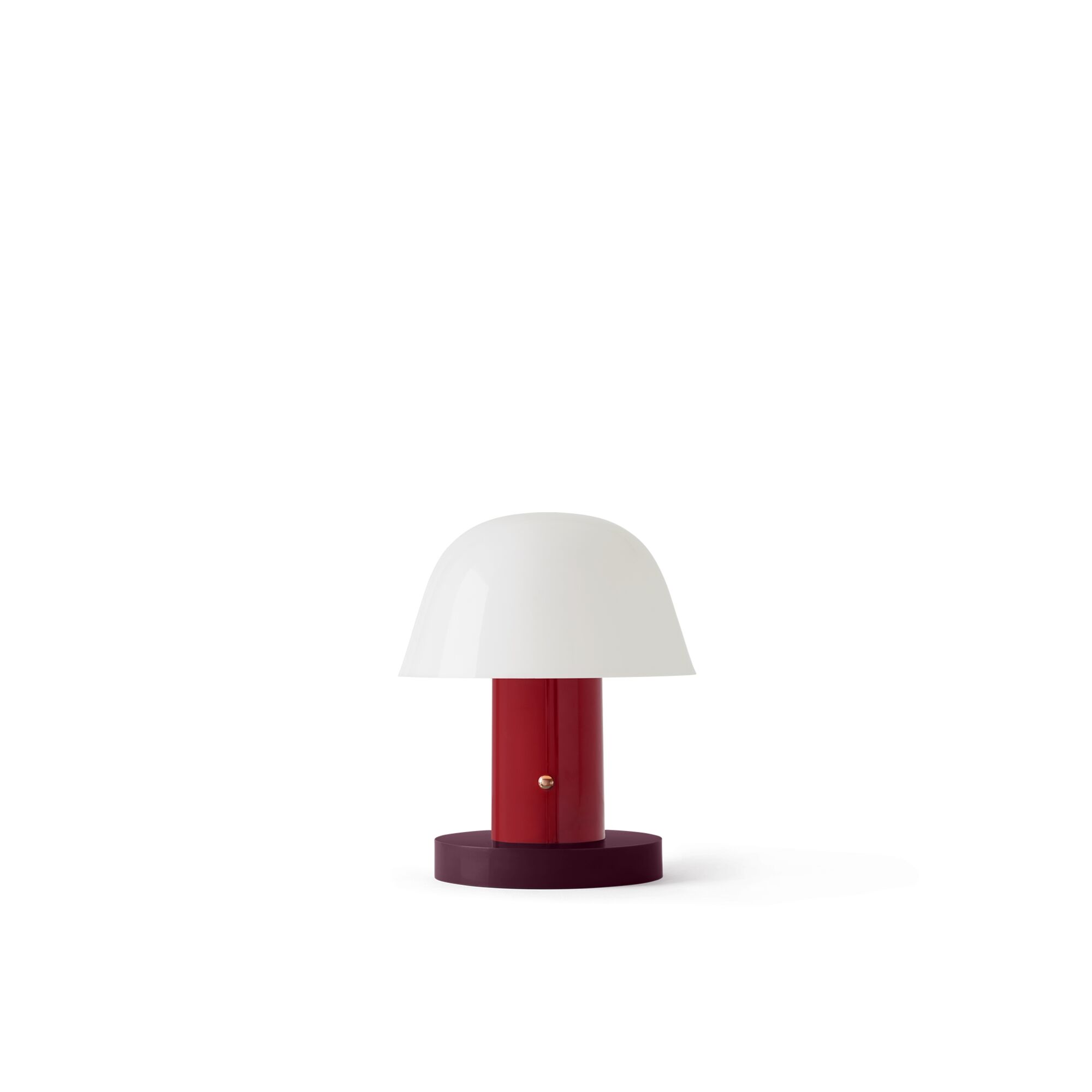 Setago JH27 Bordslampa R&ouml;dbrun/Vit