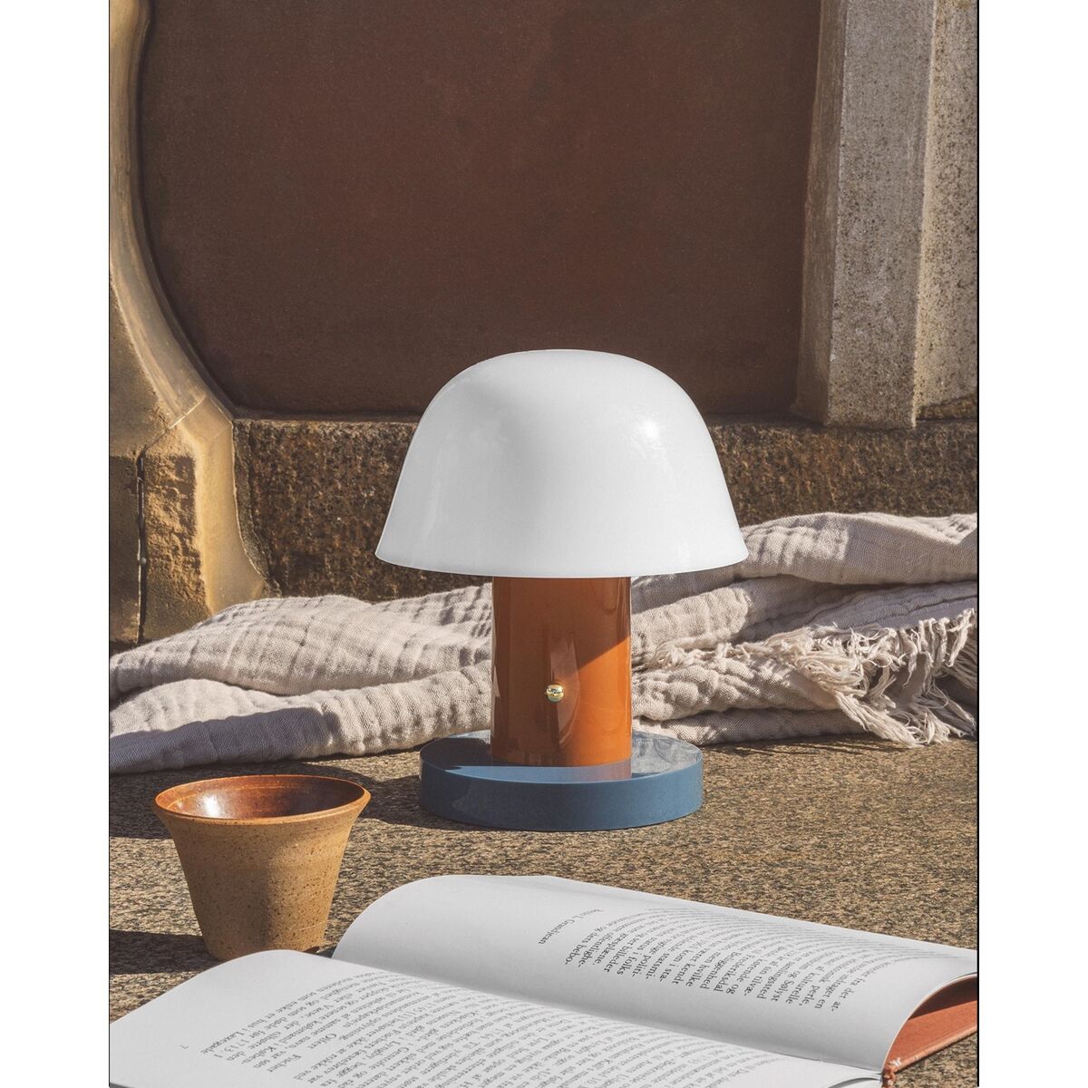Setago JH27 Tischlampe, Bordeauxrot/Traube