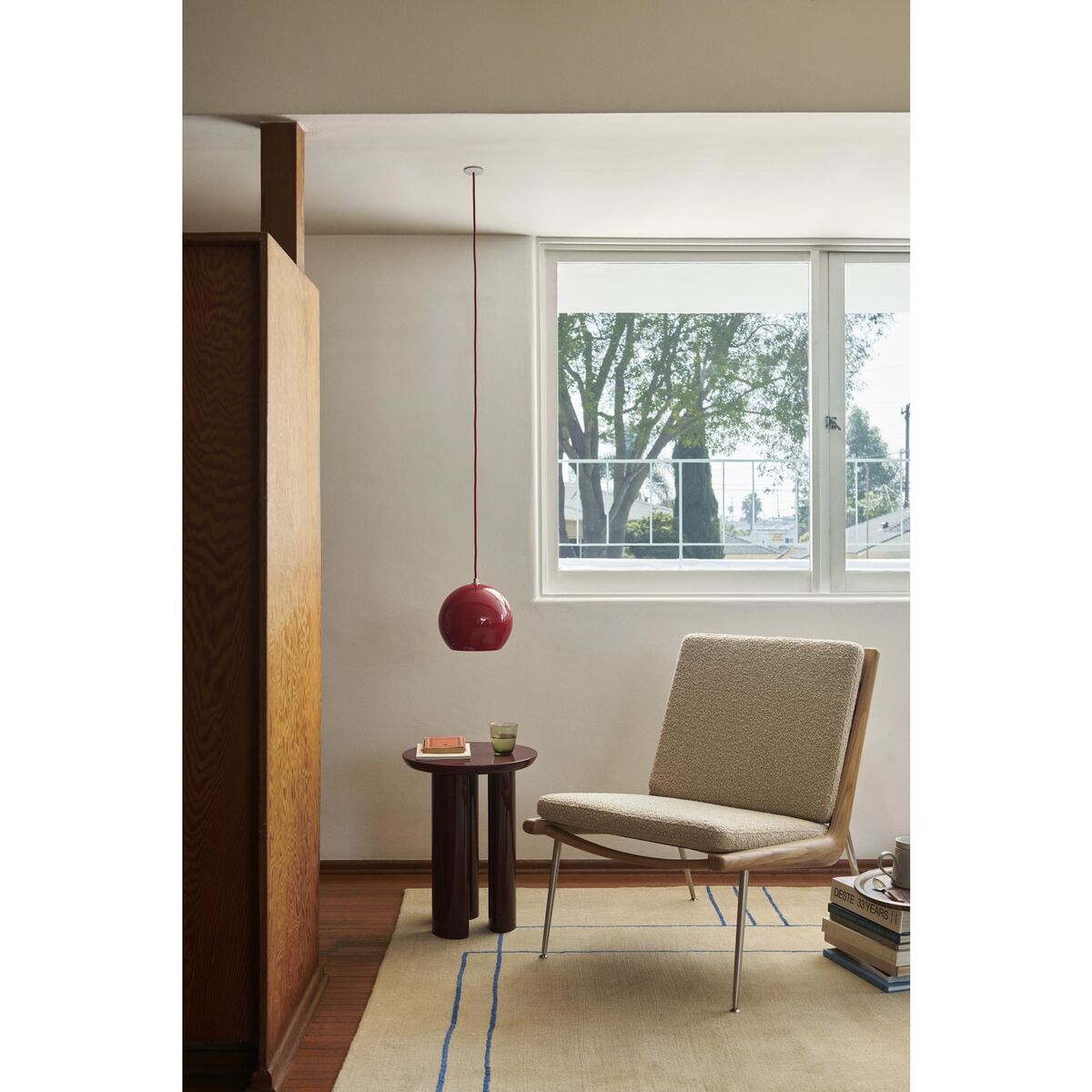 Flowerpot Topan VP6 Lampadario Rosso Vermiglio