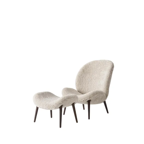 466 Fauteuil Donker Eiken/Krul 09