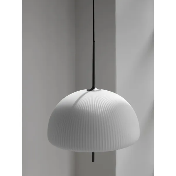 595 Sculpture Pendant White