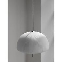 595 Sculpture Pendant White