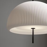 595 Sculpture Pendant White