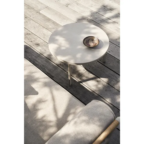 714 Open-Air Outdoor Coffee Table Ø60 cm Light Gray/Ceramic