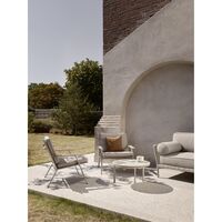 714 Open-Air Outdoor Coffee Table Ø60 cm Light Gray/Ceramic