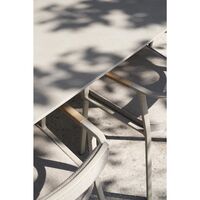719 Open-Air Outdoor Dining Table 250x100 cm Light Gray/ Ceramic