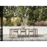 719 Open-Air Outdoor Dining Table 250x100 cm Light Gray/ Ceramic
