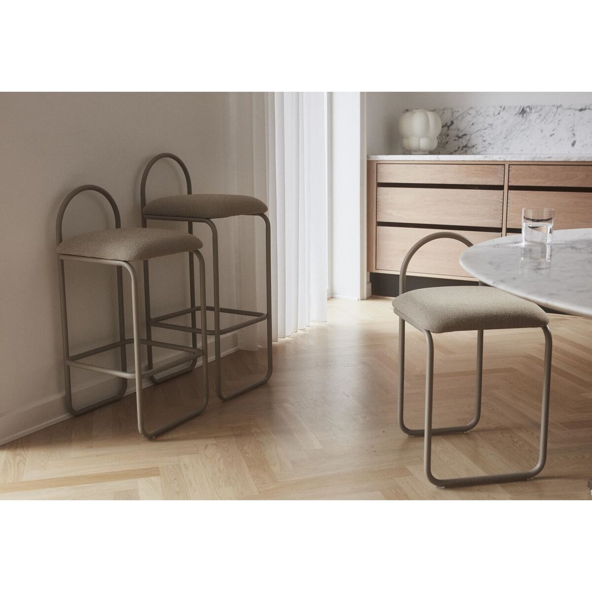 ANGUI Barstol 92,5 cm Taupe