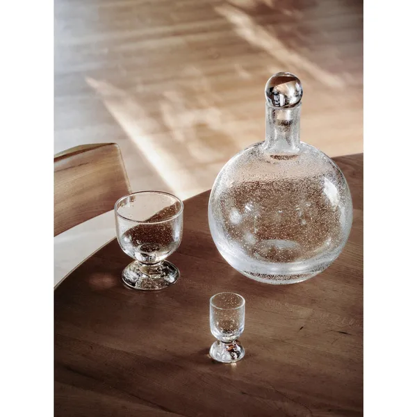 Bubble Carafe Round 2L Clear/Bubbles