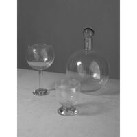 Bubble Carafe Round 2L Clear/Bubbles