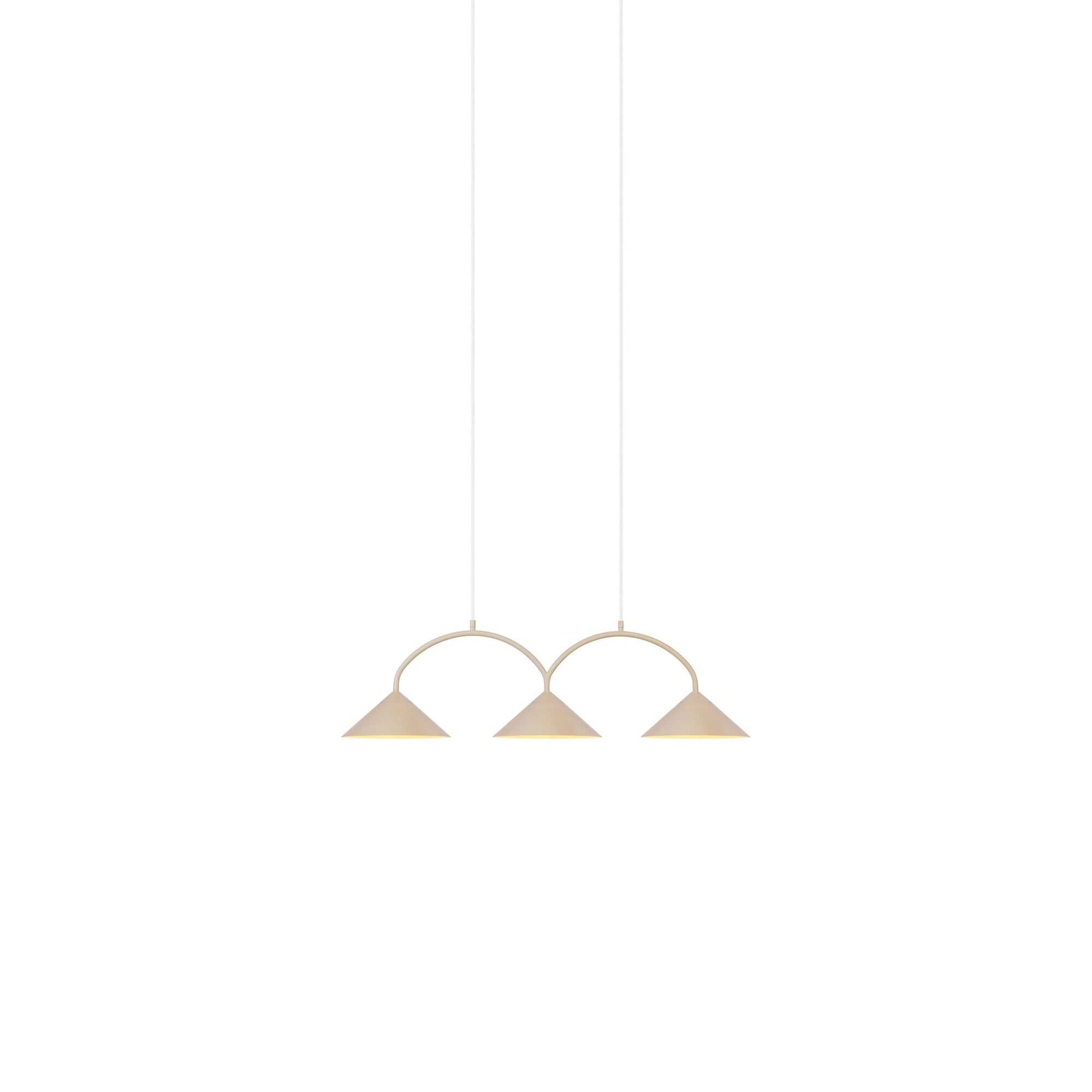 Curve 3 Taklampa Beige