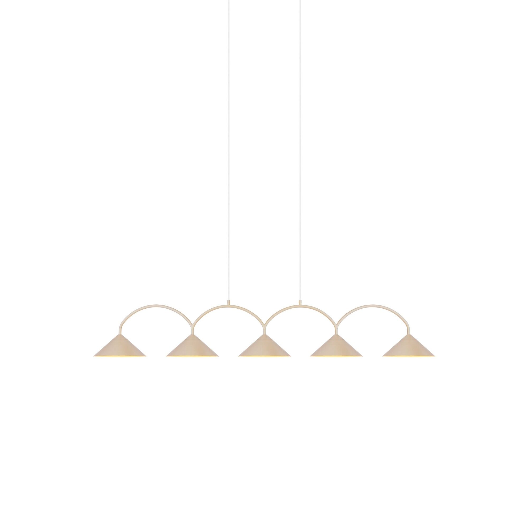 Curve 5 Taklampa Beige