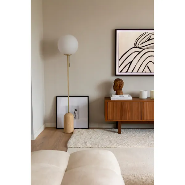 Torrano Stehlampe Beige Travertin