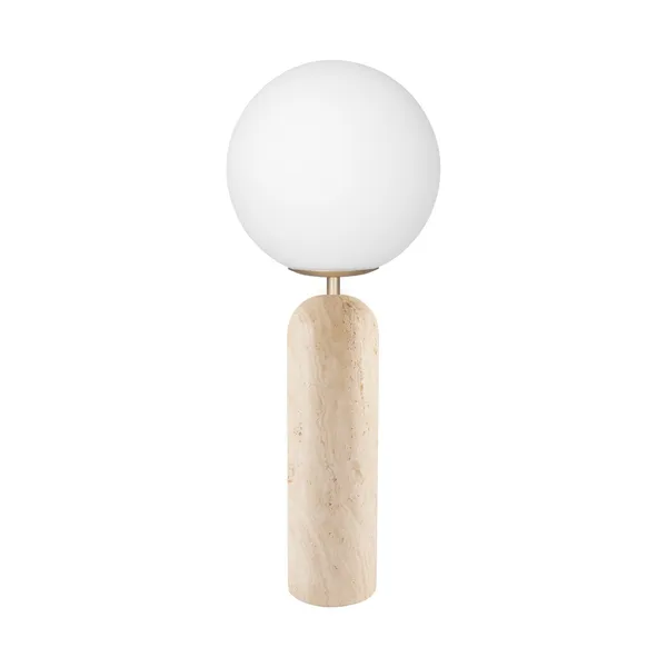 Torrano Bordlampe Beige Travertin
