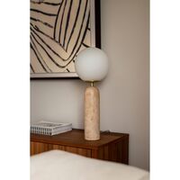 Torrano Bordlampe Beige Travertin