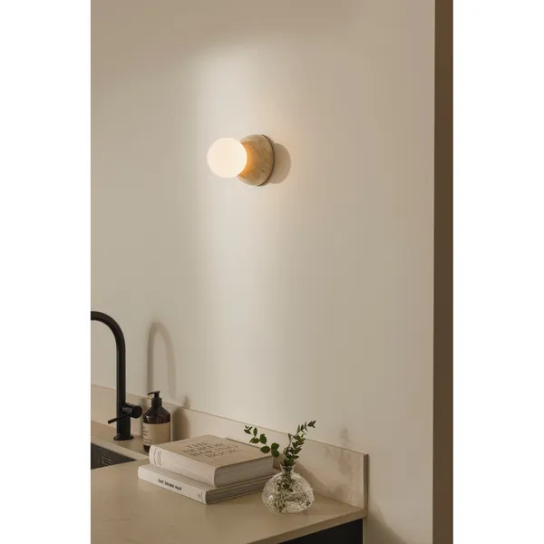 Torrano 13 Wall/ Ceiling Light Beige Travertine