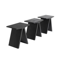 Taburete Angular 45x45x29 Negro