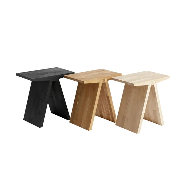 Taburete Angular 45x45x29 Negro