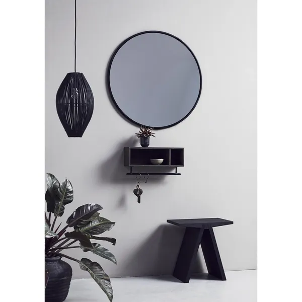 Taburete Angular 45x45x29 Negro