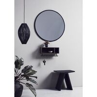 Taburete Angular 45x45x29 Negro