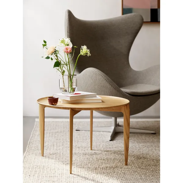 Tablett Couchtisch Ø60 Eiche