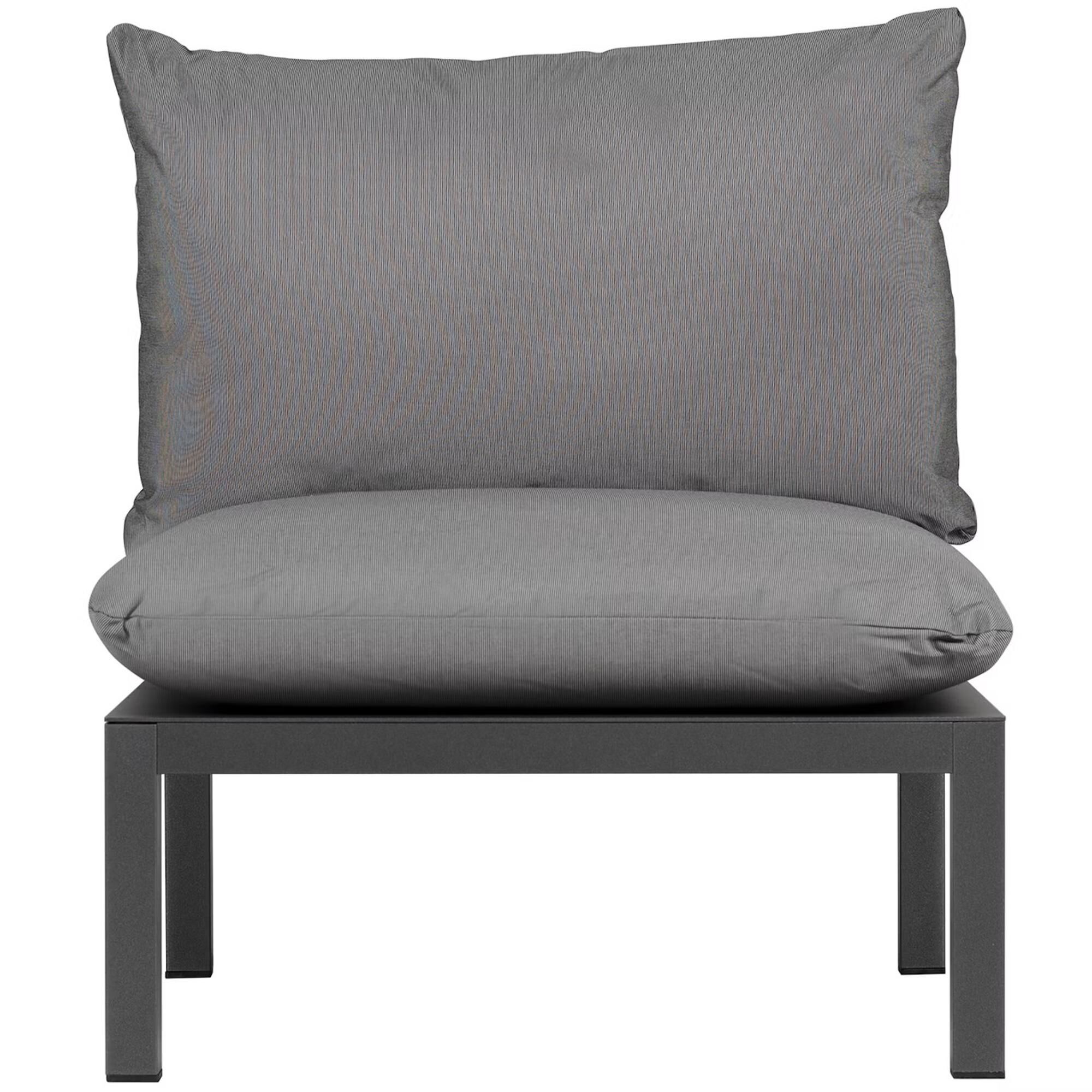 Coussin et Dossier Domino Anthracite