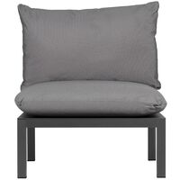 Domino Cushion & Backrest Anthracite