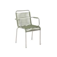 Mya Spaghetti Dining Chair with Armrests Sage Green