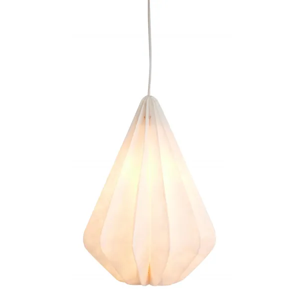 Pinecone Pendant White