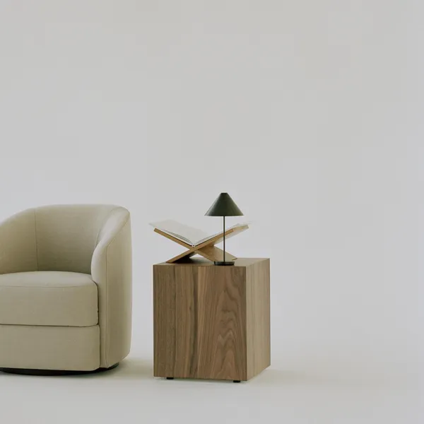 Mass Side Table Walnut