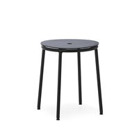 Circa Stool Black/Black Aluminium