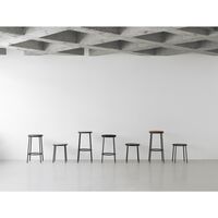 Circa Stool Black/Black Aluminium