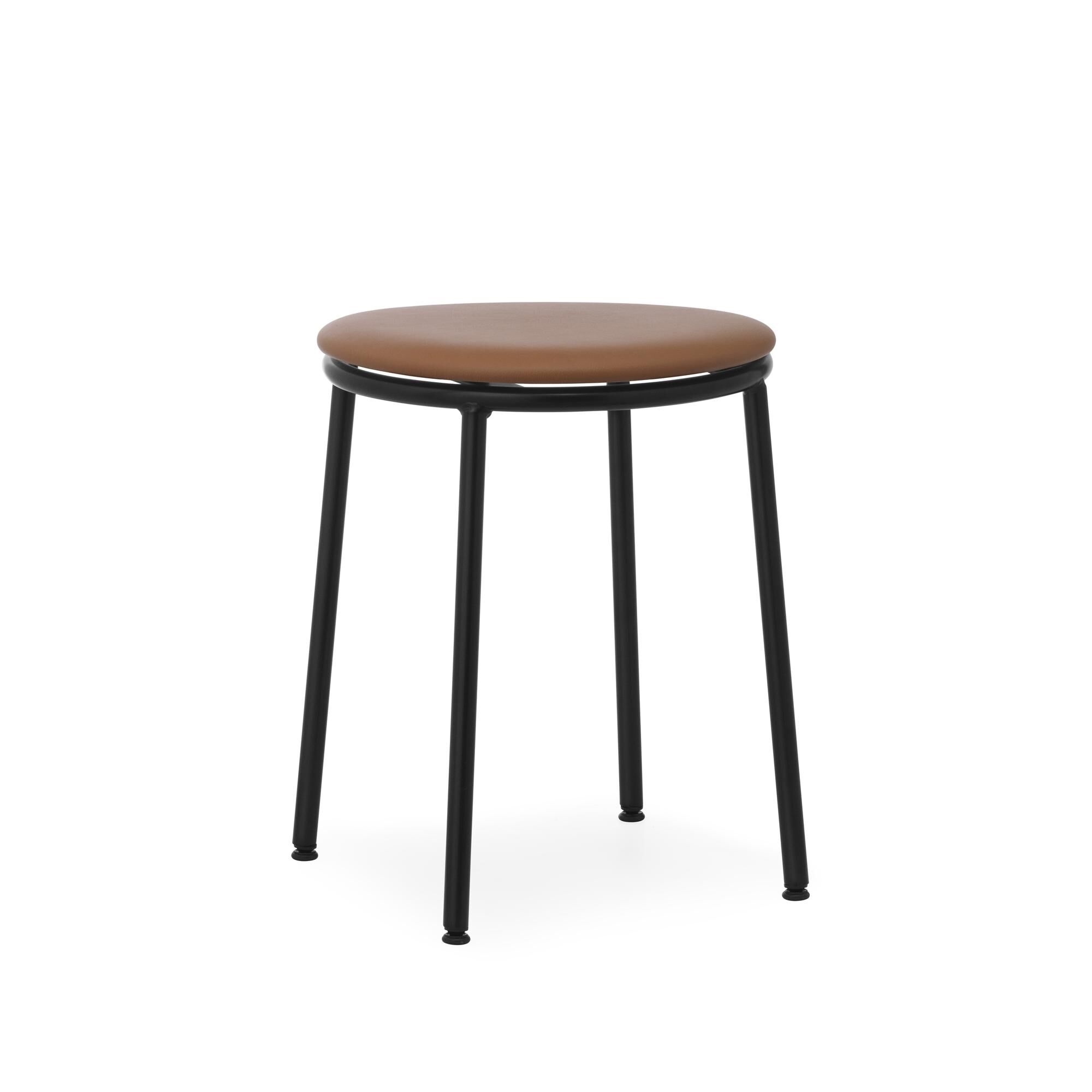 Circa Krakk Skinnpolstret Sort/Brandy Skinn 41574