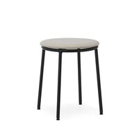 Circa Stool Upholstered Black/MLF20 Sand