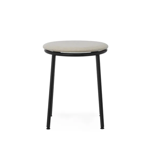 Circa Stool Upholstered Black/MLF20 Sand
