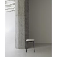 Circa Stool Upholstered Black/MLF20 Sand
