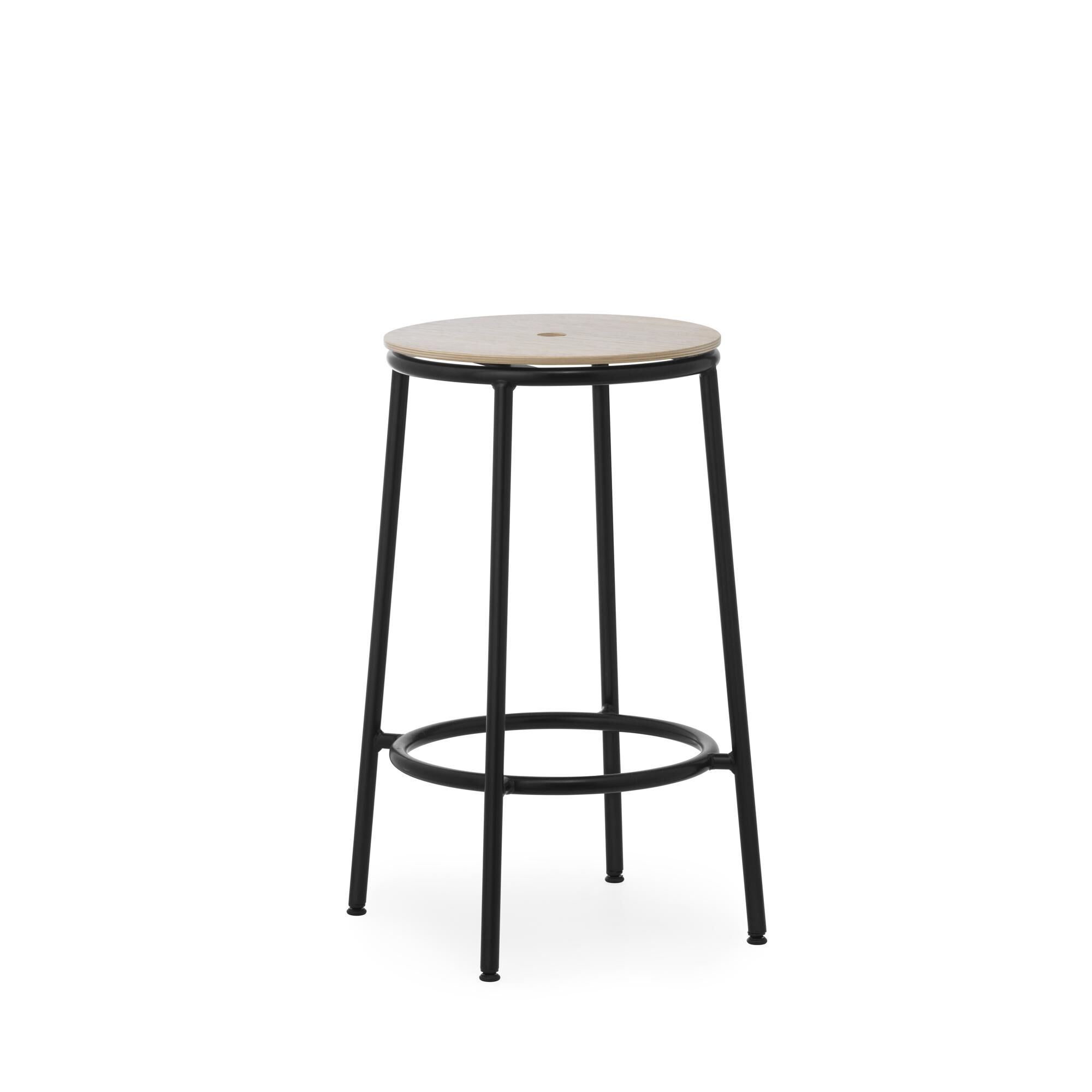 Circa Barstol H65 Sort/Eik