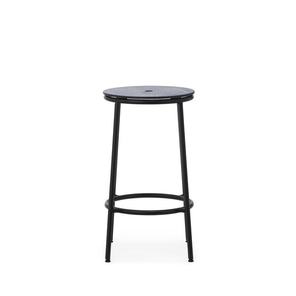 Circa Bar Stool H65 Black/Black Oak